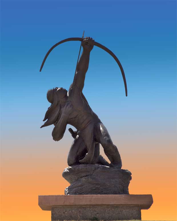 Houser's archer sculpture