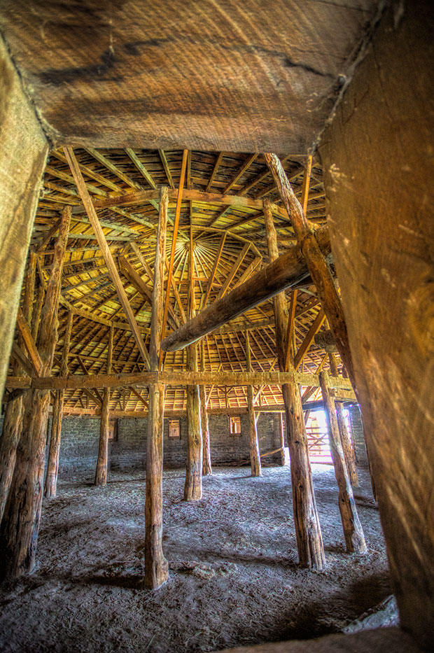 Interior of Pete French Round Barn 