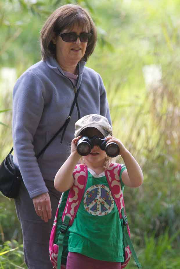 Mira with binoculars 