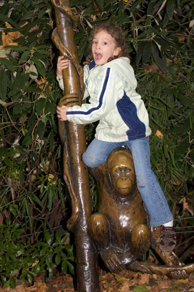 Monkeying Around on Statues